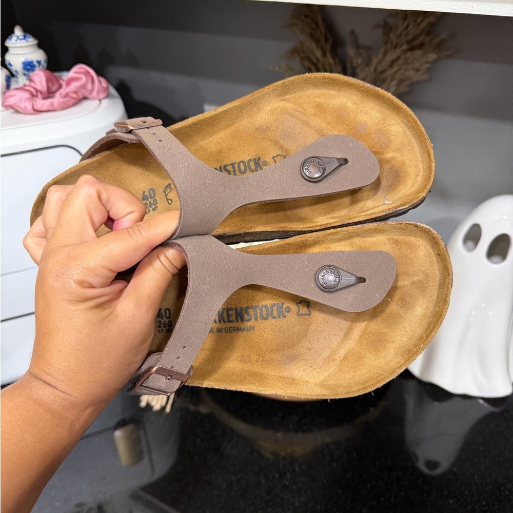 Birkenstock Beige Thong Sandals